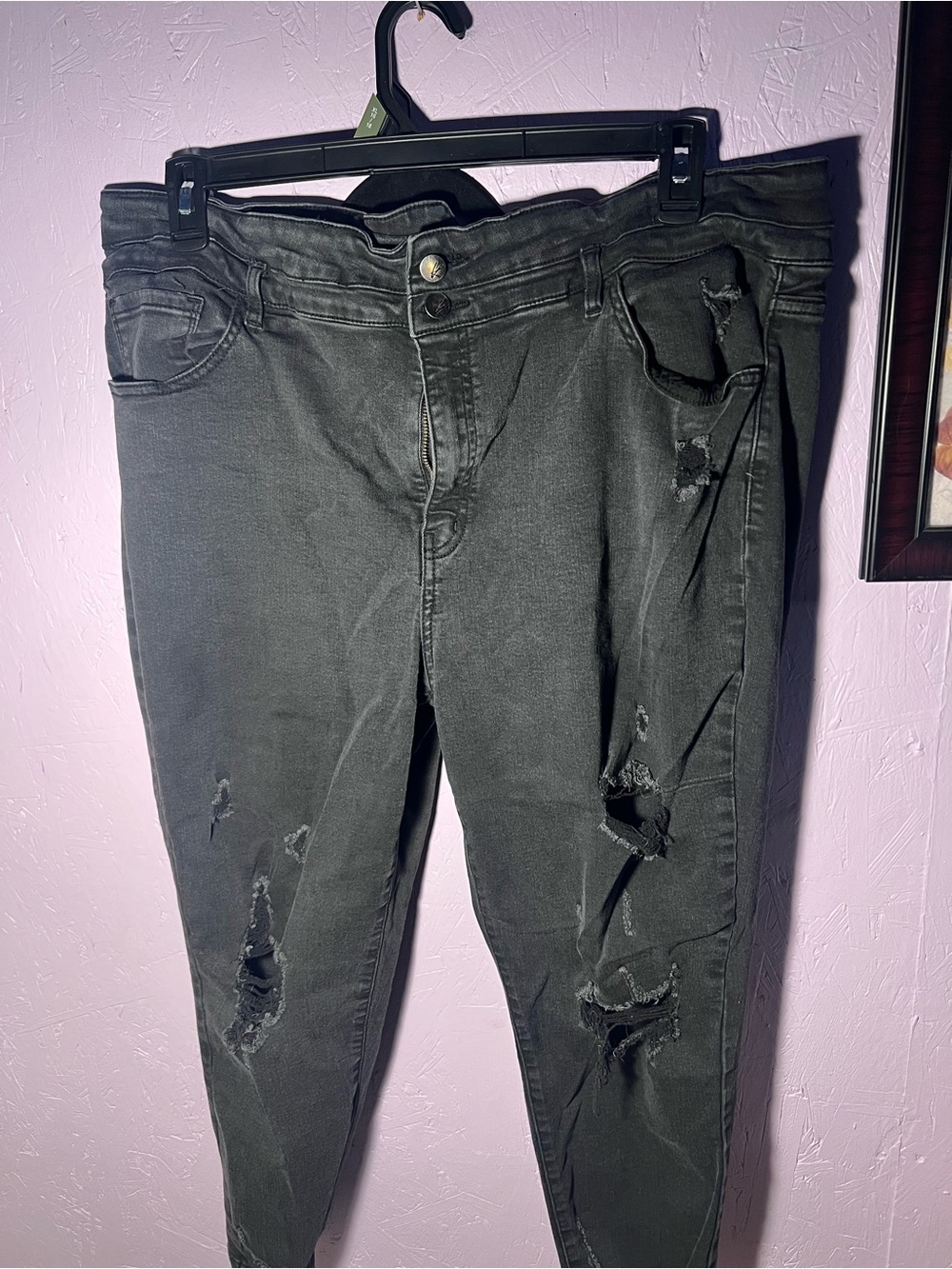 Kan Kan High-Rise Black Distressed Women’s Jeans
